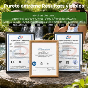 Certifications et résultats des tests du mini système de filtration d’eau ITEHIL.